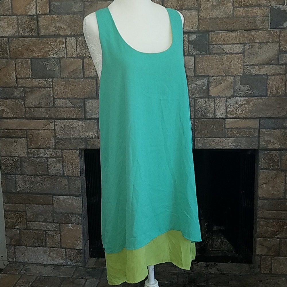 Everly twist back swing dress